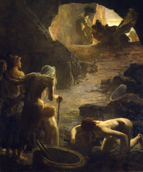 Le retour de la chasse, 1898, Angèle Delasalle