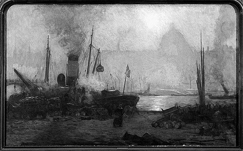 Matinée brumeuse à Paris, 1904, Angèle Delasalle