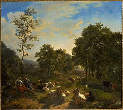 Pastoral scene, , Balthasar Ommeganck