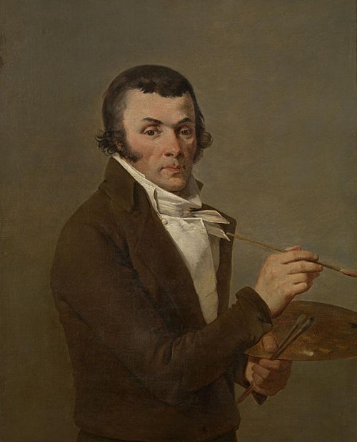Portrait of the painter Jan Baptist Berré, 1850, Balthasar Ommeganck