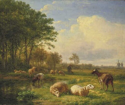 Flat Landscape with Trees, 1750, Balthasar-Paul Ommeganck