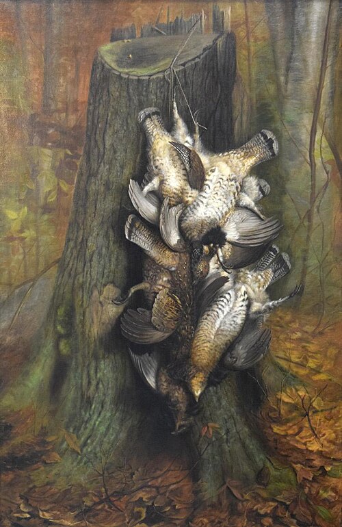 Dawn, October 1--Grouse on Stump, 1911, Ben Austrian