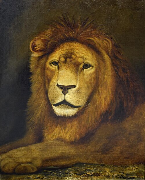 Recumbent Lion, 1911, Ben Austrian