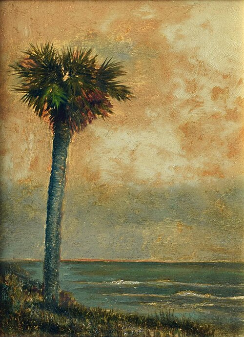 Palm by the Sea, 1912, Ben Austrian