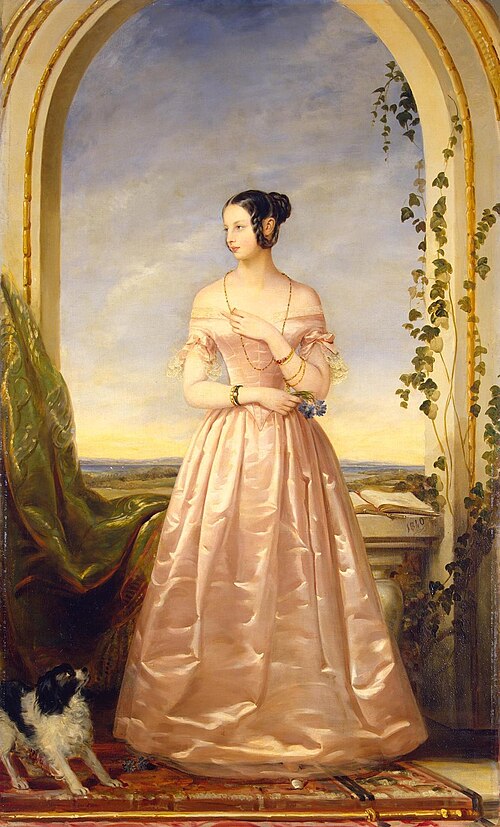 Portrait of Grand Princess Alexandra Nikolayevna, 1840, Christina Robertson