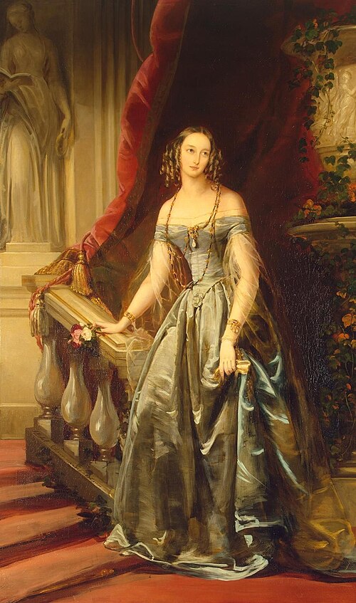Portrait of Grand Princess Olga Nikolayevna (1822-1892), 1841, Christina Robertson