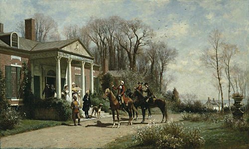 The Parting Guests, 1775, 1889, Alfred Wordsworth Thompson