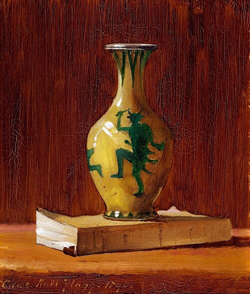 Book and Vase, 1895, Charles Noel Flagg