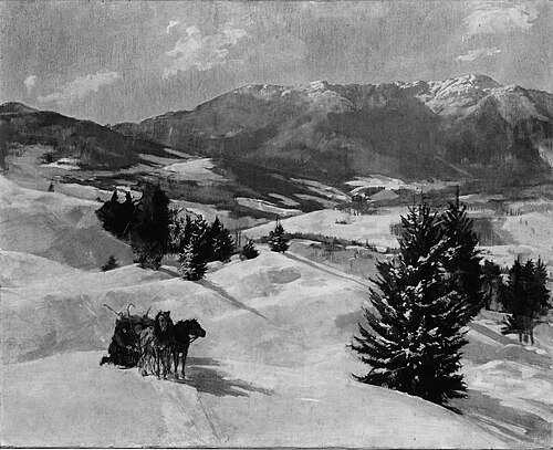 Mount Mansfield in Winter, 1895, Edward Martin Taber