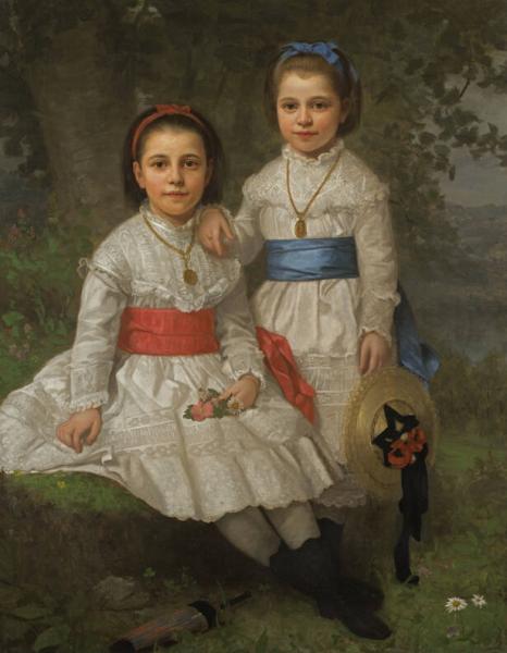 Fannie Fredericka Dyckman and Mary Alice Dyckman, 1876, Henry Augustus Loop