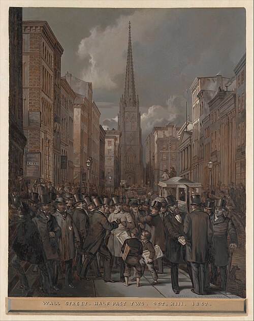 Wall Street, Half Past Two, October 13, 1857, 1857, James H. Cafferty