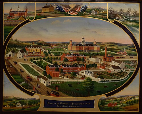 View of the Buildings and Surroundings of the Berks County Almshouse, 1881, John Rasmussen