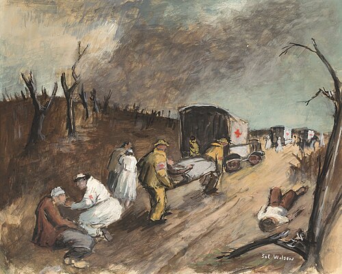 At the Forest Fire, 1928, Sol Wilson