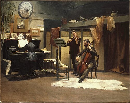 The Musicale, 1887, Stacy Tolman