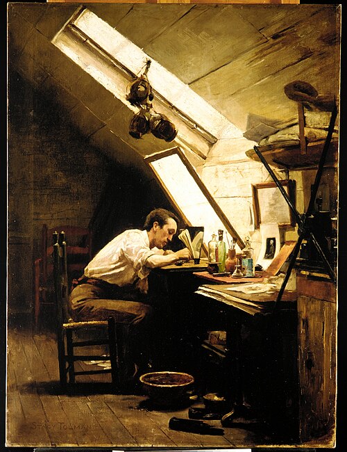 The Etcher, 1887, Stacy Tolman