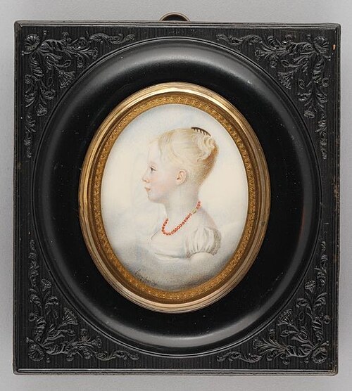 Portretminiatuur van Louise van Hogendorp, 1812, Étienne Bouchardy