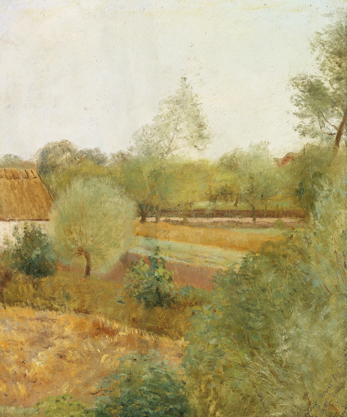 Rain. View from my window., 1887, Laurits Andersen Ring