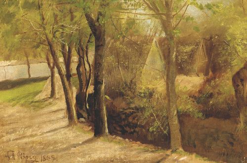 Road near Mogenstrup, Denmark., 1889, Laurits Andersen Ring