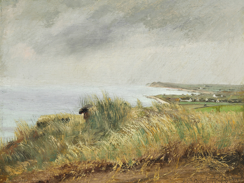 "View from Spodsbjerg over the fjord. Misty day", 1901, Laurits Andersen Ring