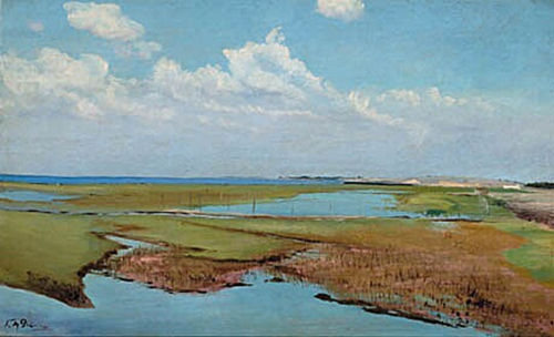 Summer landscape at Karrebæksminde., 1900, Laurits Andersen Ring