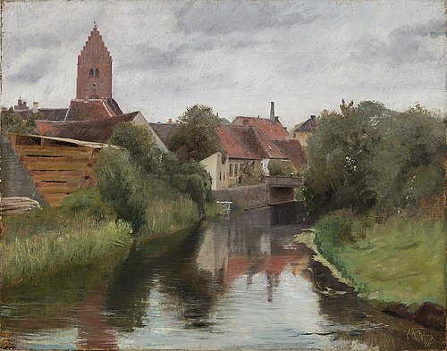 Susåen ved Lille Næstved, 1890, Laurits Andersen Ring