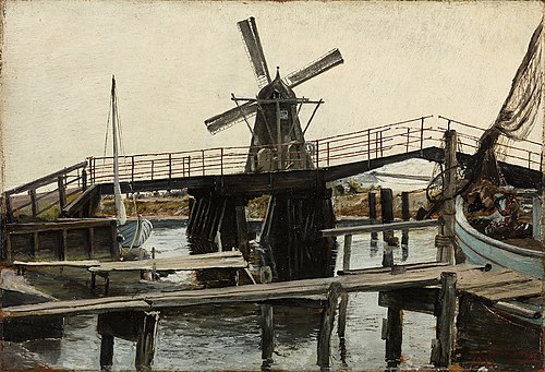 Mølle ved Karrebæksminde, 1912, Laurits Andersen Ring