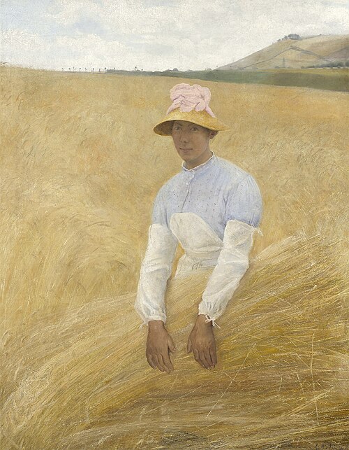 Young Woman Harvesting, 1889, Laurits Andersen Ring