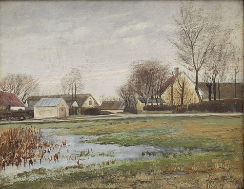 Ved Gadekæret i Baldersbrønde, 1907, Laurits Andersen Ring