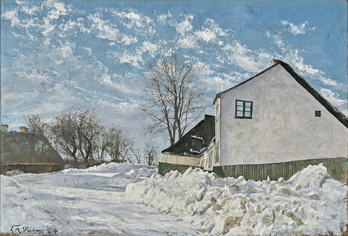 Clear Frost Day. St. Jørgensbjerg., 1924, Laurits Andersen Ring