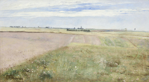 Summer landscape. Frederiksværk, North Zealand., 1899, Laurits Andersen Ring