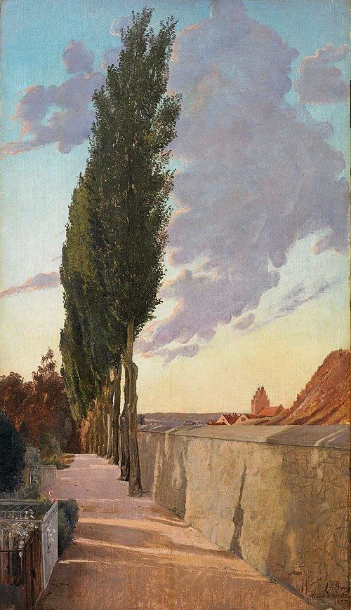 Landscape with Poplars. September Evening, 1895, Laurits Andersen Ring