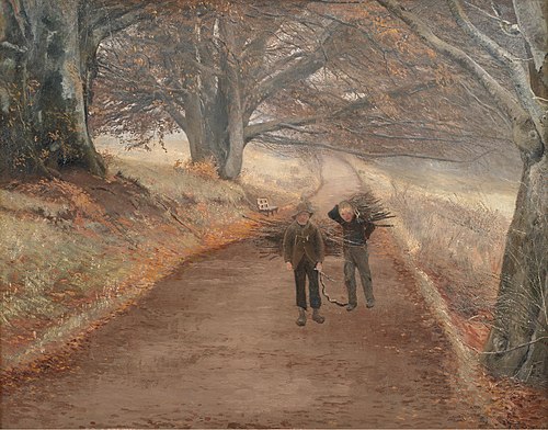 Footpath near Herlufsholm, Zealand, 1890, Laurits Andersen Ring