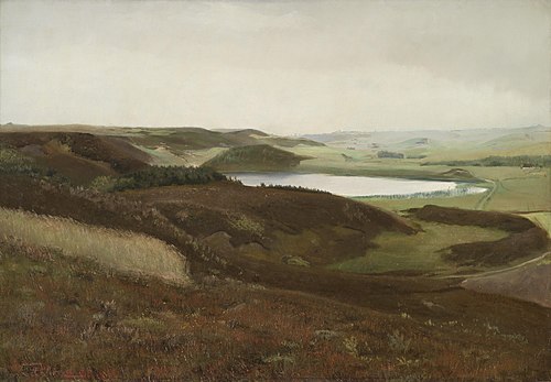 A landscape near Bryrup, Jutland, 1888, Laurits Andersen Ring