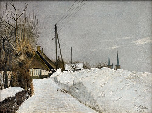 Vinterdag i Roskilde, 1929, Laurits Andersen Ring