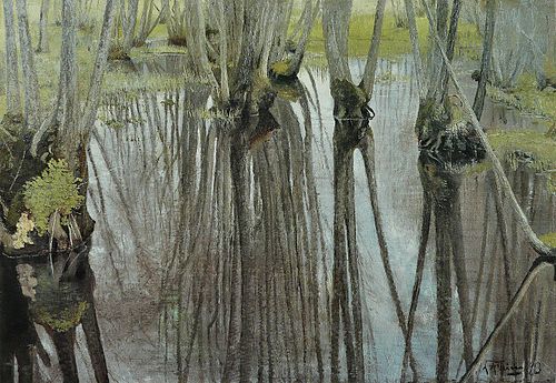 Troncs d'aulnes, 1893, Laurits Andersen Ring