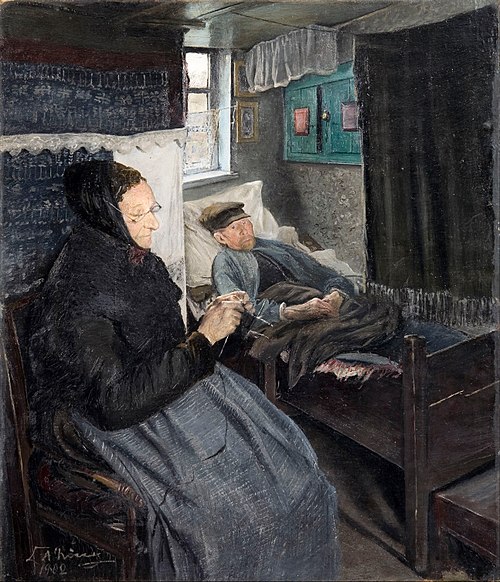 The sick man, 1902, Laurits Andersen Ring