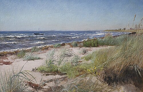 Klar sommerdag ved Greve Strand, 1911, Laurits Andersen Ring