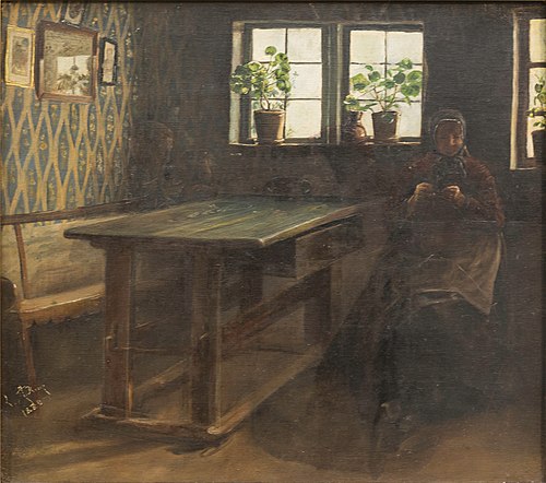 Country interior, 1880, Laurits Andersen Ring