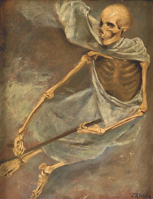 Skelet. Døden uden vinger, 1887, Laurits Andersen Ring