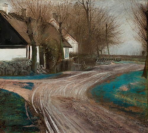 The village pond at Baldersbrønde, 1907, Laurits Andersen Ring