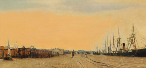 Parti fra Gasværkshavnen, 1882, Laurits Andersen Ring