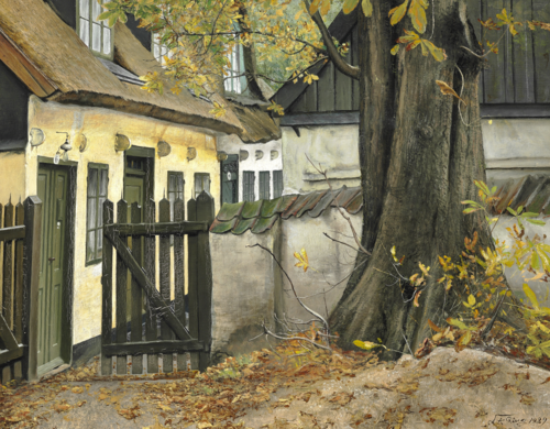 The old chestnut tree at the gate, 1929, Laurits Andersen Ring