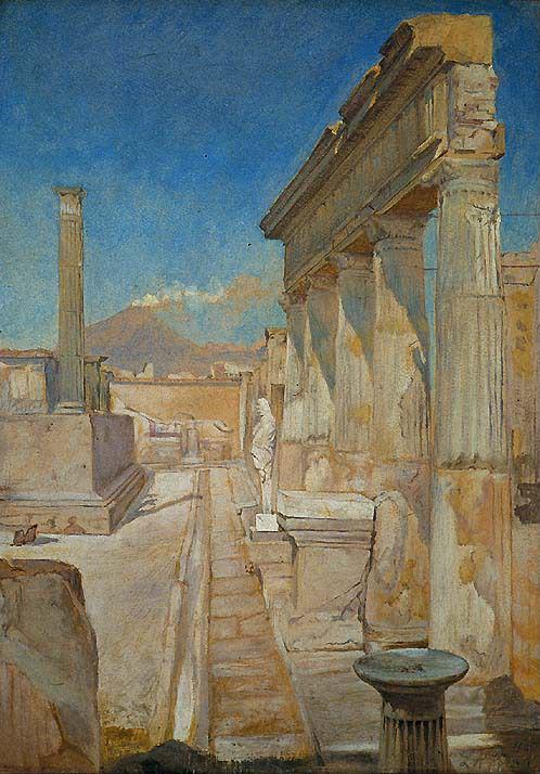 The Temple of Apollo, Pompeii, 1895, Laurits Andersen Ring