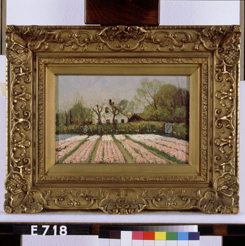 Bloembollenveld met boerderij, 1913, Anton Dirckx