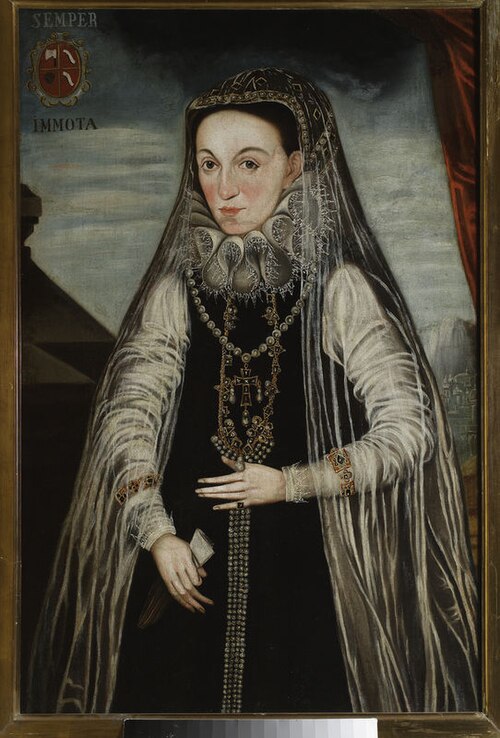 Portrait de Jadwiga Mniszech née Tarło., 1580, Jan Szwankowski