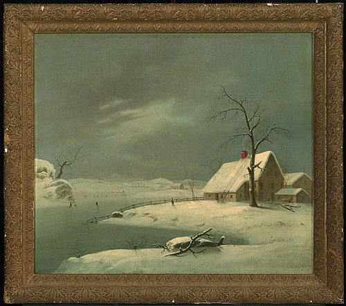 Winter Scene, 1828, John S. Blunt