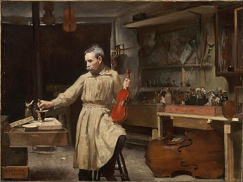 The Violin Maker, 1888, William H. W. Bicknell