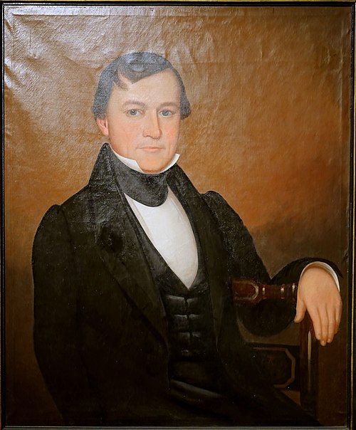 Portrait of Abraham Prescott Jr., 1842, Calvin Balis