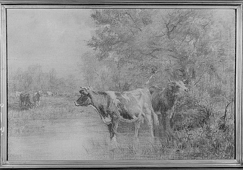 Landscape with Cattle, , Charles Franklin Pierce