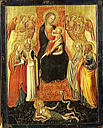 La Vierge et l'Enfant entourés de quatre anges et quatre saints, 1387, Giuliano di Simone